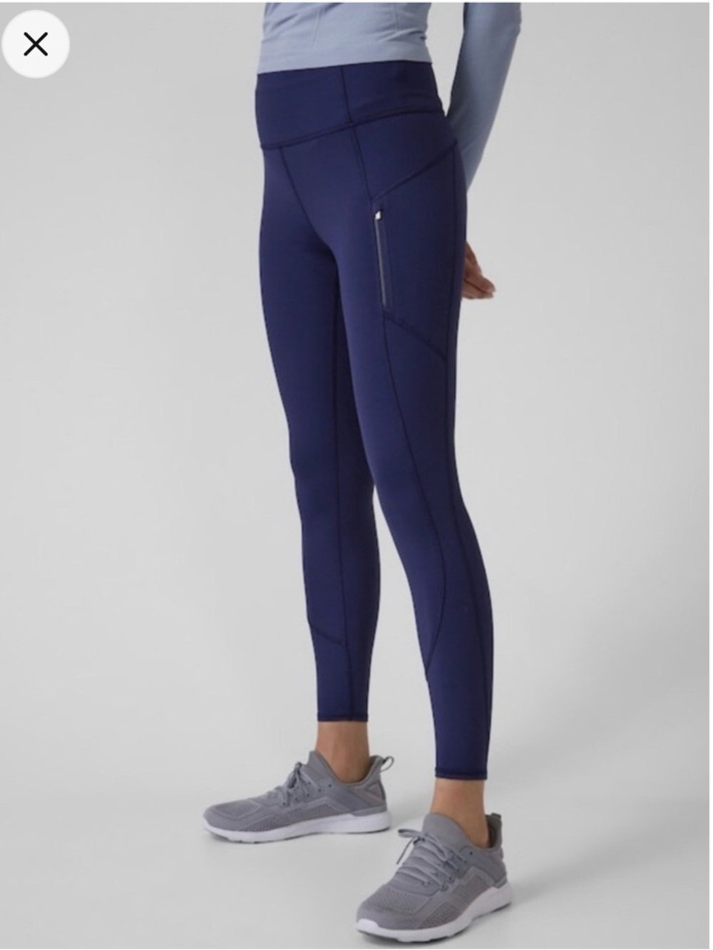 Athleta Navy High-Rise Rainier Tights